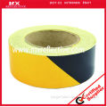yellow black reflective warning tape